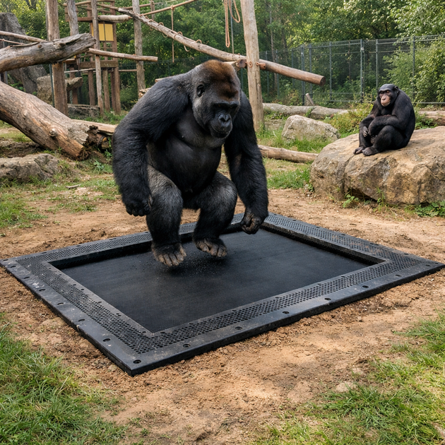 Delmer Zoo Jumper – Gorilla & Chimpanzee Trampoline – Delmer Group