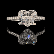 Heart Lab-Grown Diamond Ring
