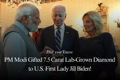 Did you know PM Modi Gifted 7.5 Carat Lab-Grown  Diamond to U.S. First Lady Jill Biden!