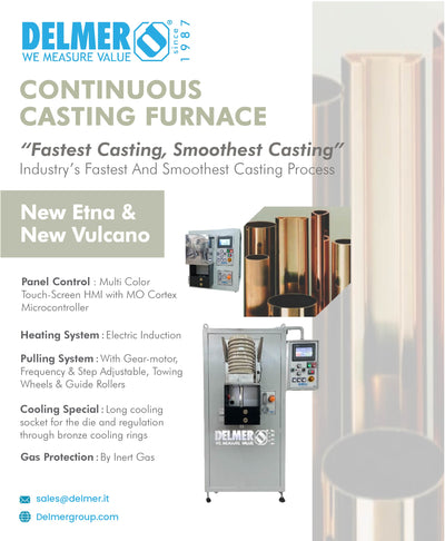 Experience the all new ETNA and Vulcano series Continuous Casting Furnace, setting new standards in speed, precision, and efficiency