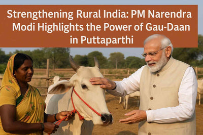Strengthening Rural India: PM Narendra Modi Highlights the Power of Gau-Daan in Puttaparthi