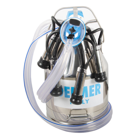 Delmer Milking Bucket set (includes tubes, pulsator, cluster set) - Delmer Group