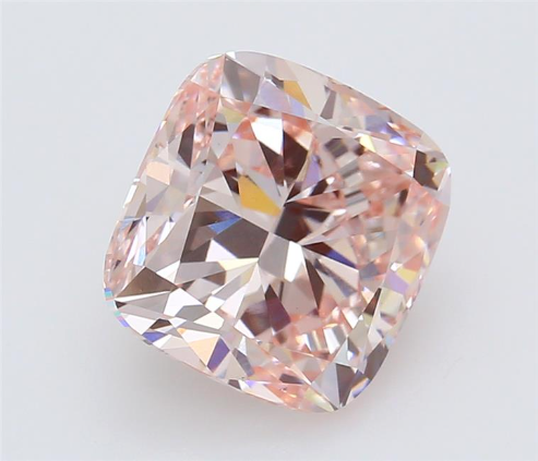 4.02 Carat CVD Square Cushion Brilliant Diamond