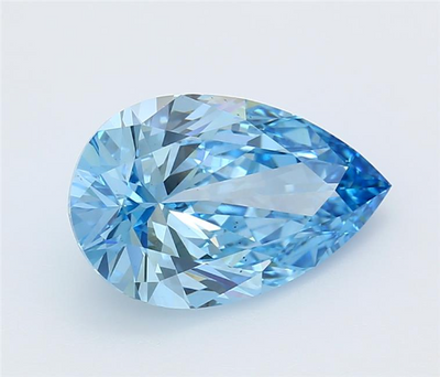 4.02 Carat CVD Pear Diamond