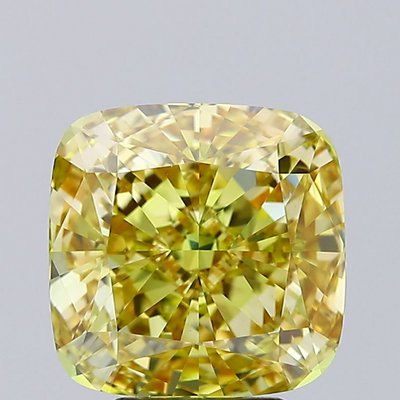 5.14 Carat CVD Square Cushion Brilliant Diamond