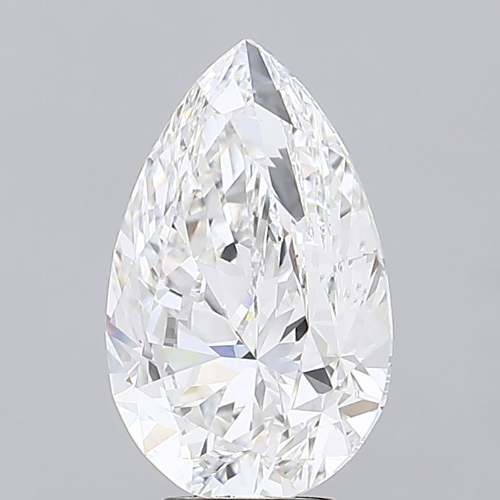 6.56 Carat CVD Pear Diamond