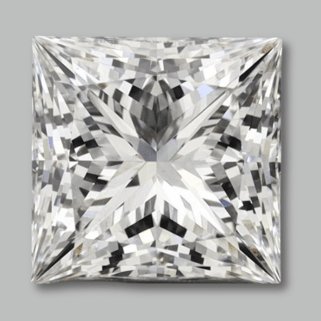 1.01 Carat CVD Princess Diamond