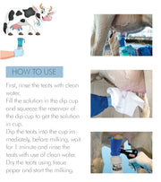 DELMER Pre Teat Dip Solution for Cows, Buffaloes, Camels & Goats (FREE GIFT) - Delmer Group
