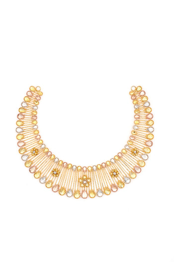 Yellow Gold Polish Diamond Necklace