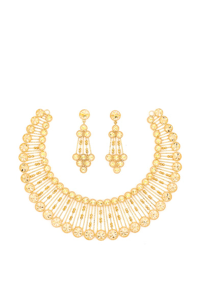 Stunning Gold Necklace with earrings