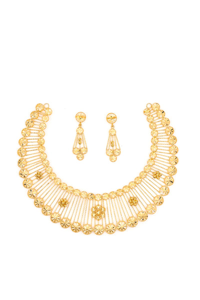 Yellow Gold Beaded Jewellery Set