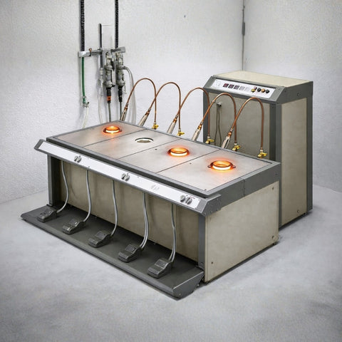 Delmer Induction Melting Furnace | Push-up 1kg x 4 station for 