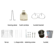 Delmer Calf Hutch System with Feeding Accessories